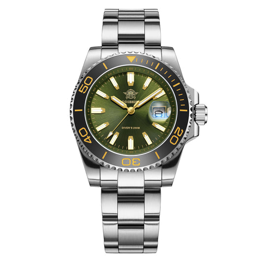 ★Speciale Capodanno★Orologio al quarzo vintage ADDIESDIVE da 41 mm, subacquei, AD2510 Verde