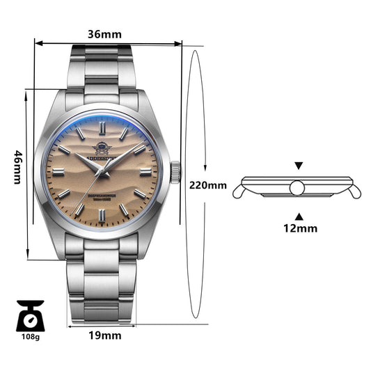 🔥Saldi Anniversario 🔥Orologio al quarzo ADDIESDIVE da 36 mm con movimento VH31 AD2030