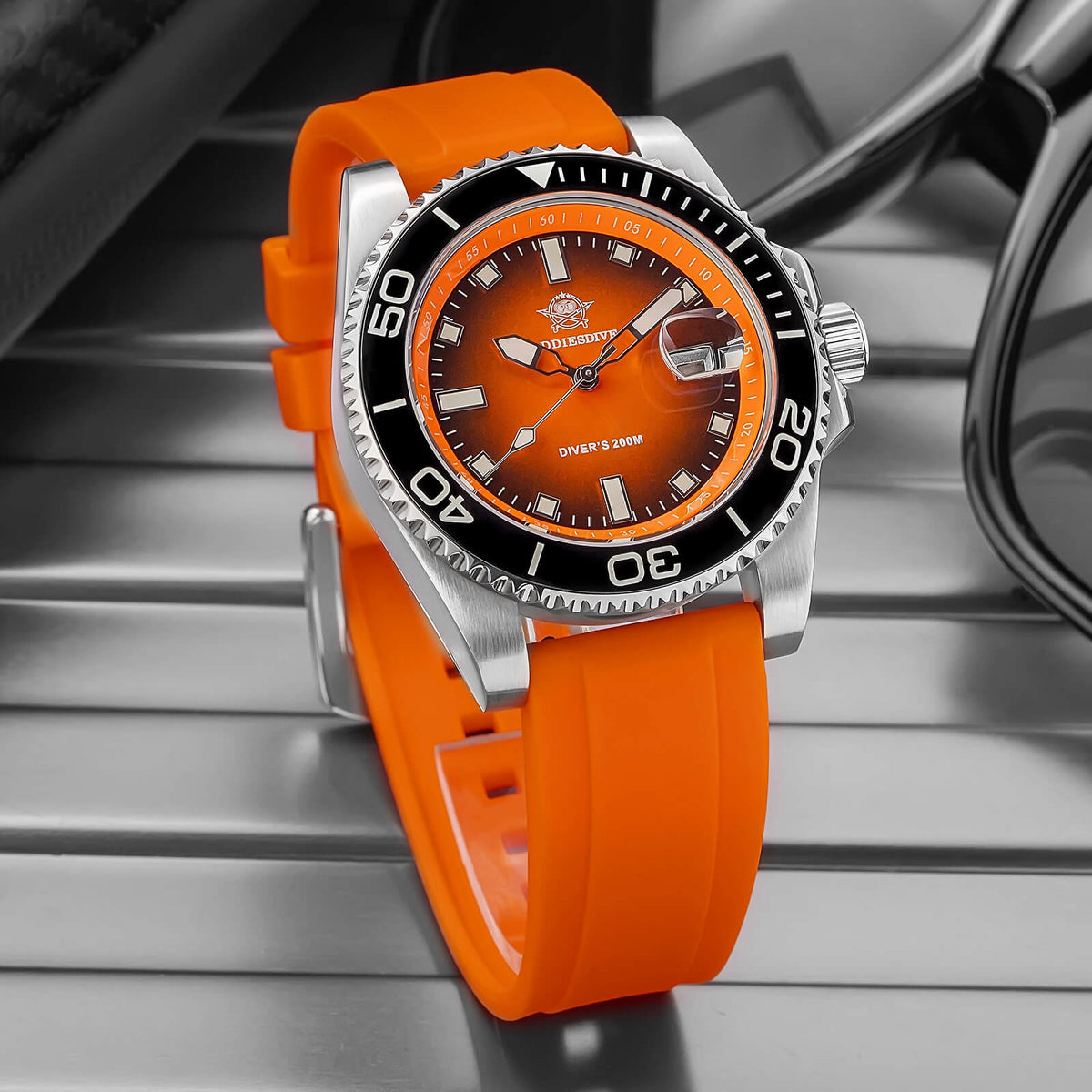 ADDIESDIVE 41 mm Orologio Subacqueo al Quarzo da AD2089