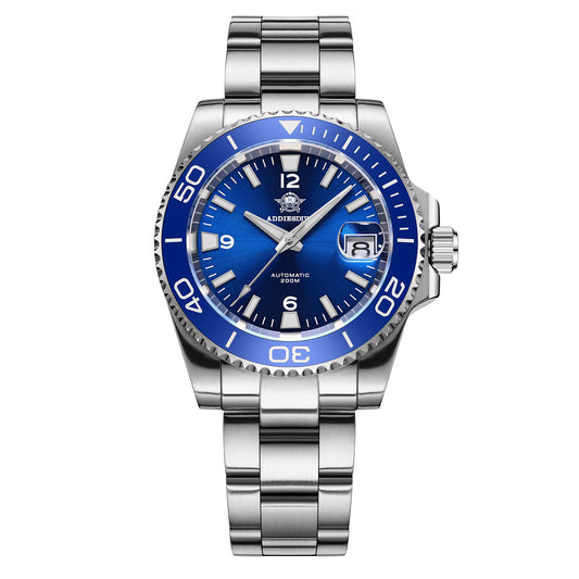 Orologio subacqueo automatico da uomo Addiesdive con BGW9 Super Lume AD2085 Blu