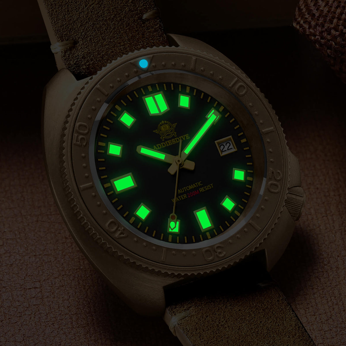ADDIDIVE nuevo reloj mecánico automático de buceo de 1000M con cristal de zafiro luminoso 46MM ADDIDIVE nuevo reloj mecánico automático de buceo de 1000M con cristal de zafiro luminoso 46MM