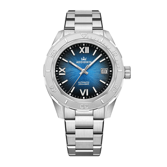 Orologio da uomo AddiesKIN K002 "Urban Mechanica" automatico 9015 Blu scuro