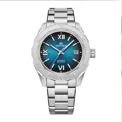 Orologio da uomo AddiesKIN K002 "Urban Mechanica" automatico 9015 Azzurro