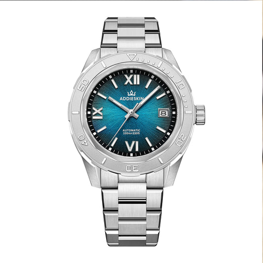 Orologio da uomo AddiesKIN K002 "Urban Mechanica" automatico 9015 Azzurro