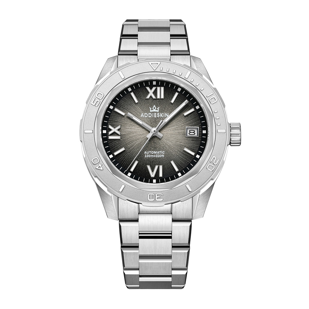 Orologio da uomo AddiesKIN K002 "Urban Mechanica" automatico 9015 Grigio scuro