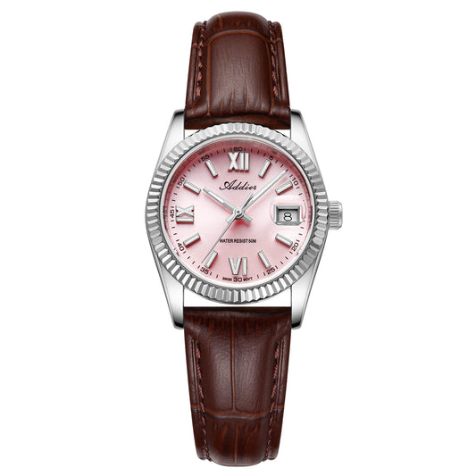 ★Nuovi Arrivi★Orologio da donna di lusso Addies da 28 mm con movimento al quarzo AW25901 Rosa
