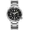 ★Magazzino italiano★ Orologio subacqueo meccanico automatico ADDIESDIVE® Tuna Series, impermeabile fino a 300 m, nero (Modello: AD2522)