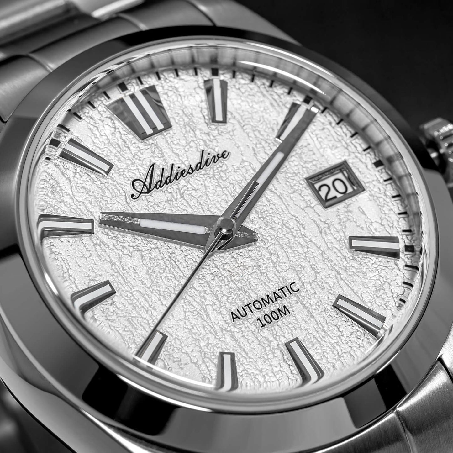 ADDIESDIVE 39mm Orologio Automatico NH35 con Quadrante 3D Bark Texture da AD2075