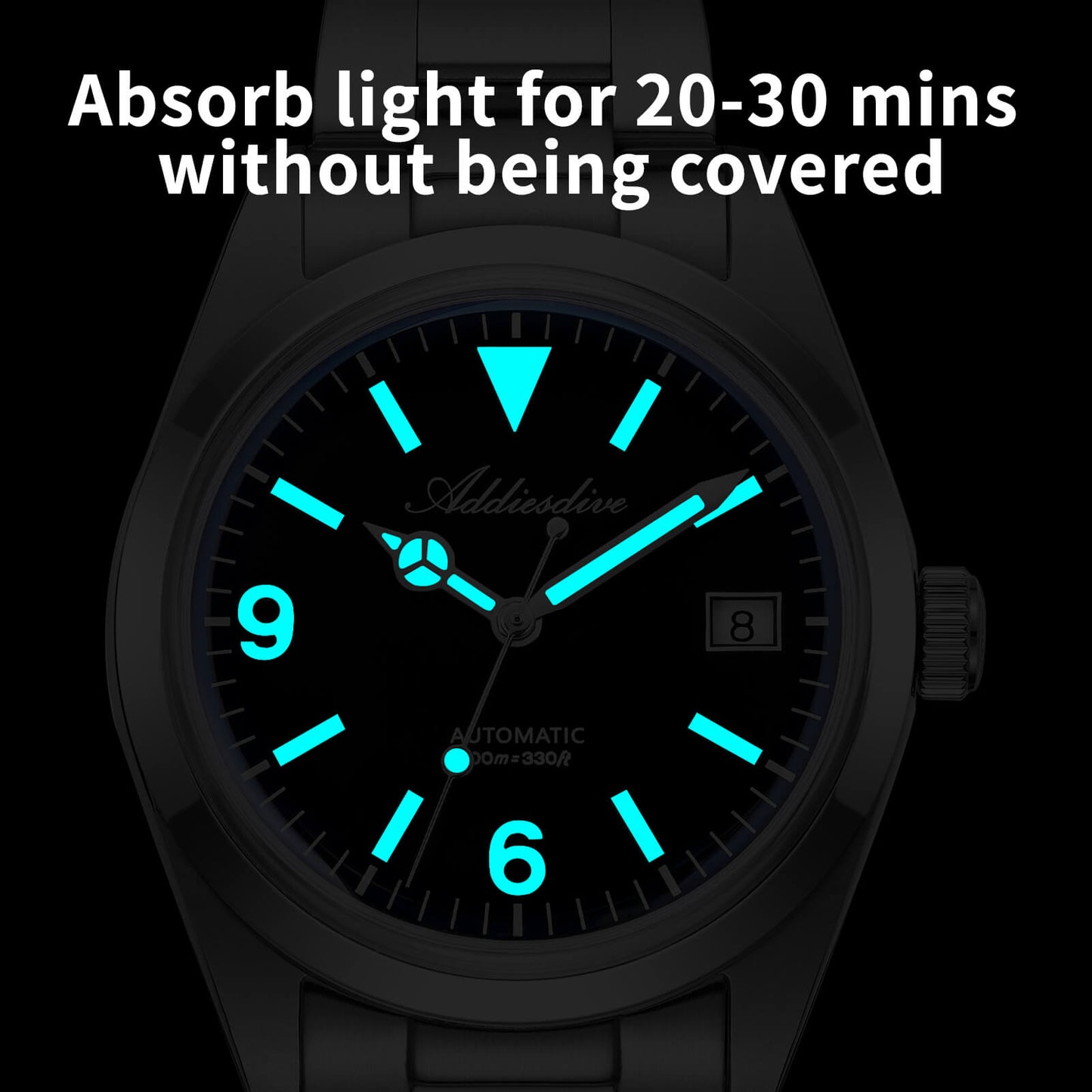 Orologio ADDIESDIVE 36mm AD2556 Automatico Stile Explorer con Movimento ST2130 e Vetro Zaffiro Bombato