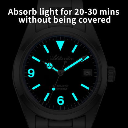 Orologio ADDIESDIVE 36mm AD2556 Automatico Stile Explorer con Movimento ST2130 e Vetro Zaffiro Bombato