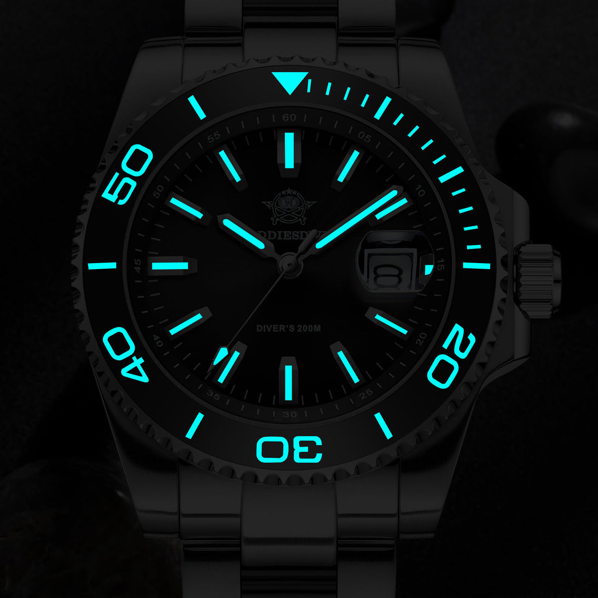 ★Speciale Capodanno★Orologio al quarzo vintage ADDIESDIVE da 41 mm, subacquei, AD2510