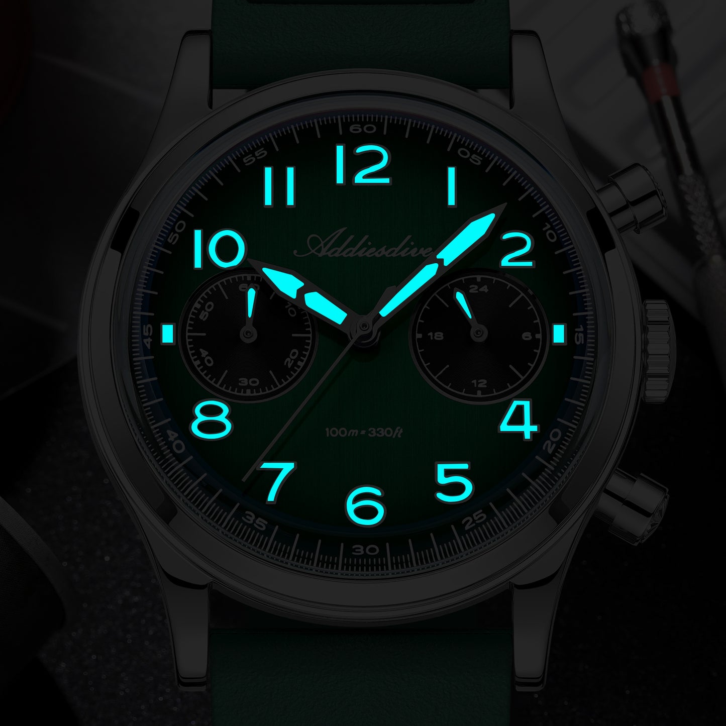 ★Magazzino italiano★ADDIESDIVE Orologio cronografo VK64 da 38 mm AD2516