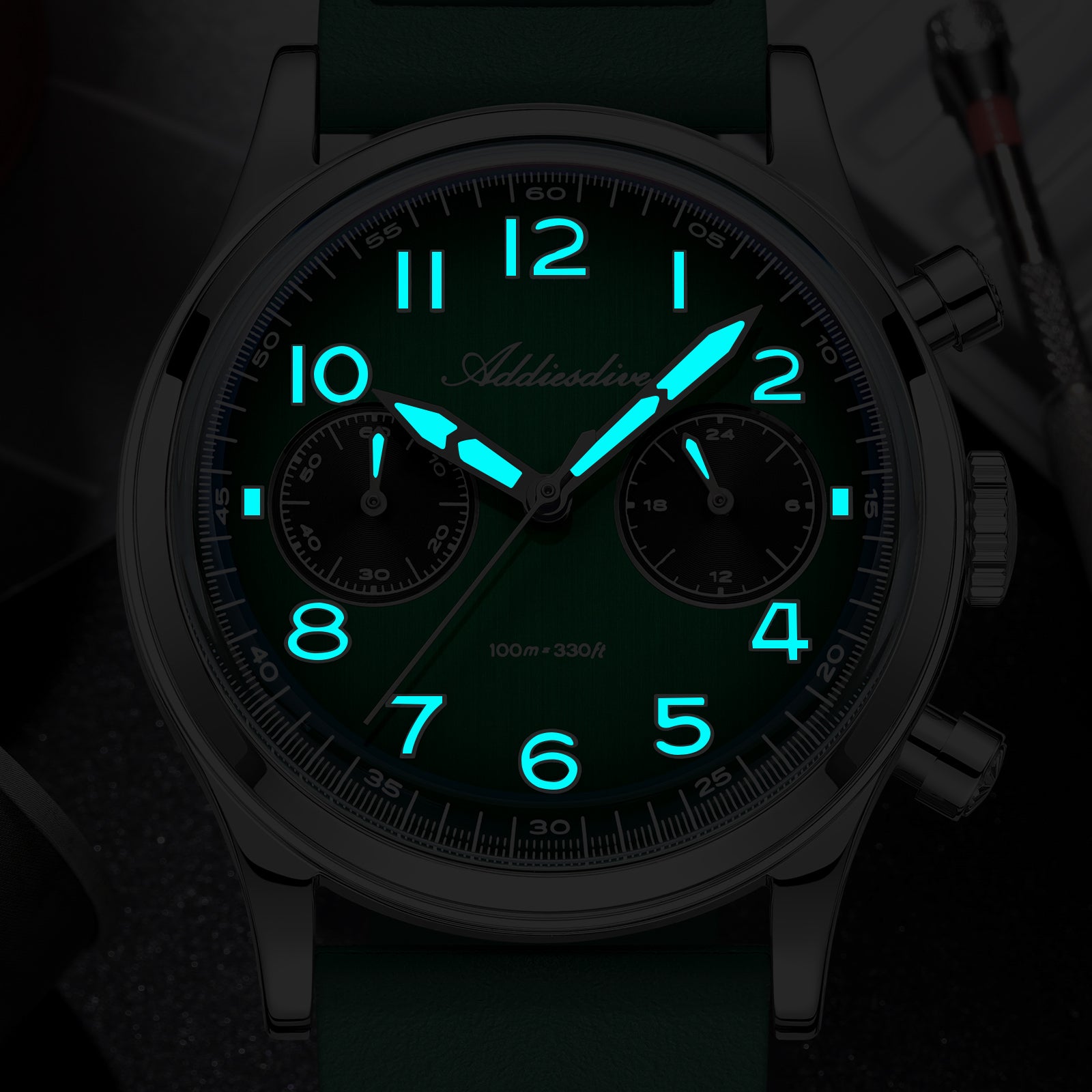 ★Magazzino italiano★ADDIESDIVE Orologio cronografo VK64 da 38 mm AD2516