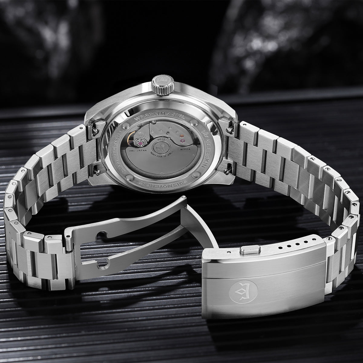 🔥SALDI D'AUTUNNO 🔥 Orologio automatico di lusso AddiesKIN K010 da 40 mm con quadrante in pietra naturale e movimento Miyota 9015