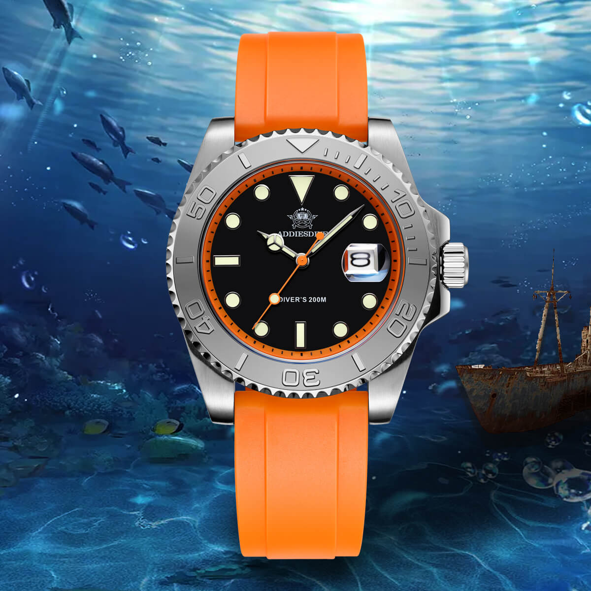 ★Saldi Anniversario★ADDIESDIVE Orologio Sportivo al Quarzo da 41 mm Impermeabile 200 m (AD2040)