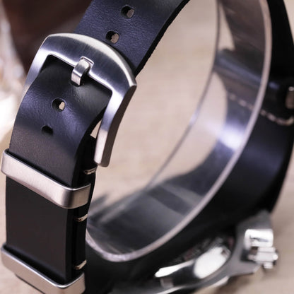 ADDIESDIVE 20mm Cinturino in Pelle di Qualità Premium da Nero
