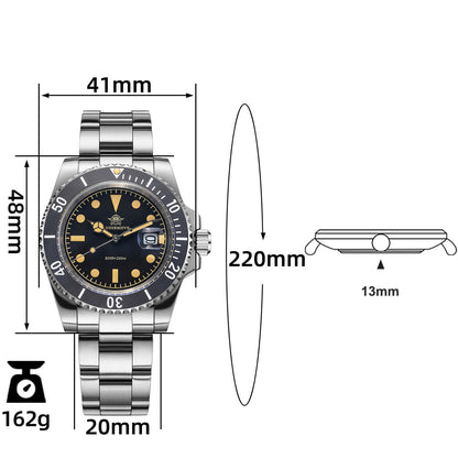 🔥SALDI D'AUTUNNO 🔥 ADDIESDIVE Orologio al Quarzo Retro Sub AD2054