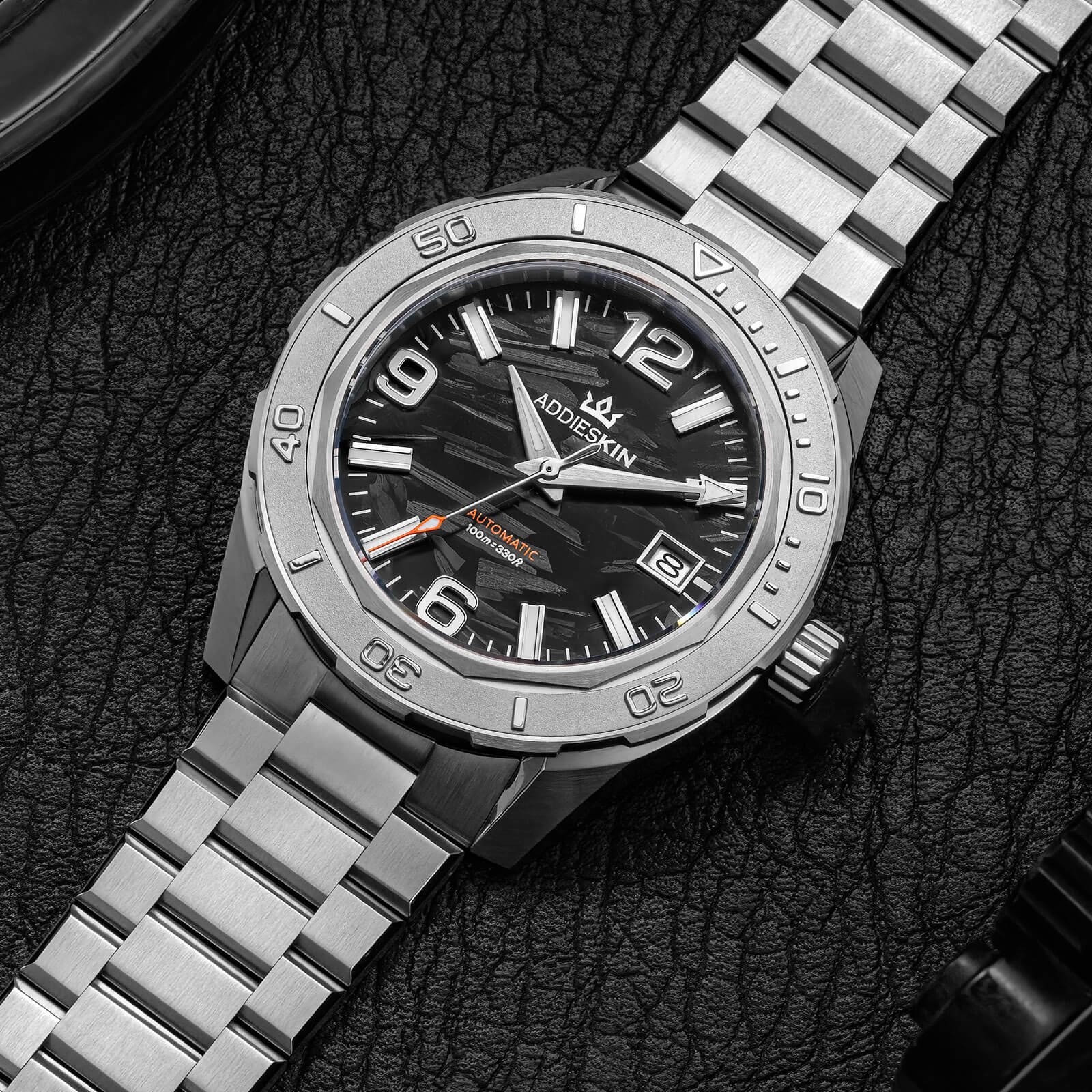 Orologio da uomo automatico AddiesKIN K007 “Carbon Luxe” con movimento 9015