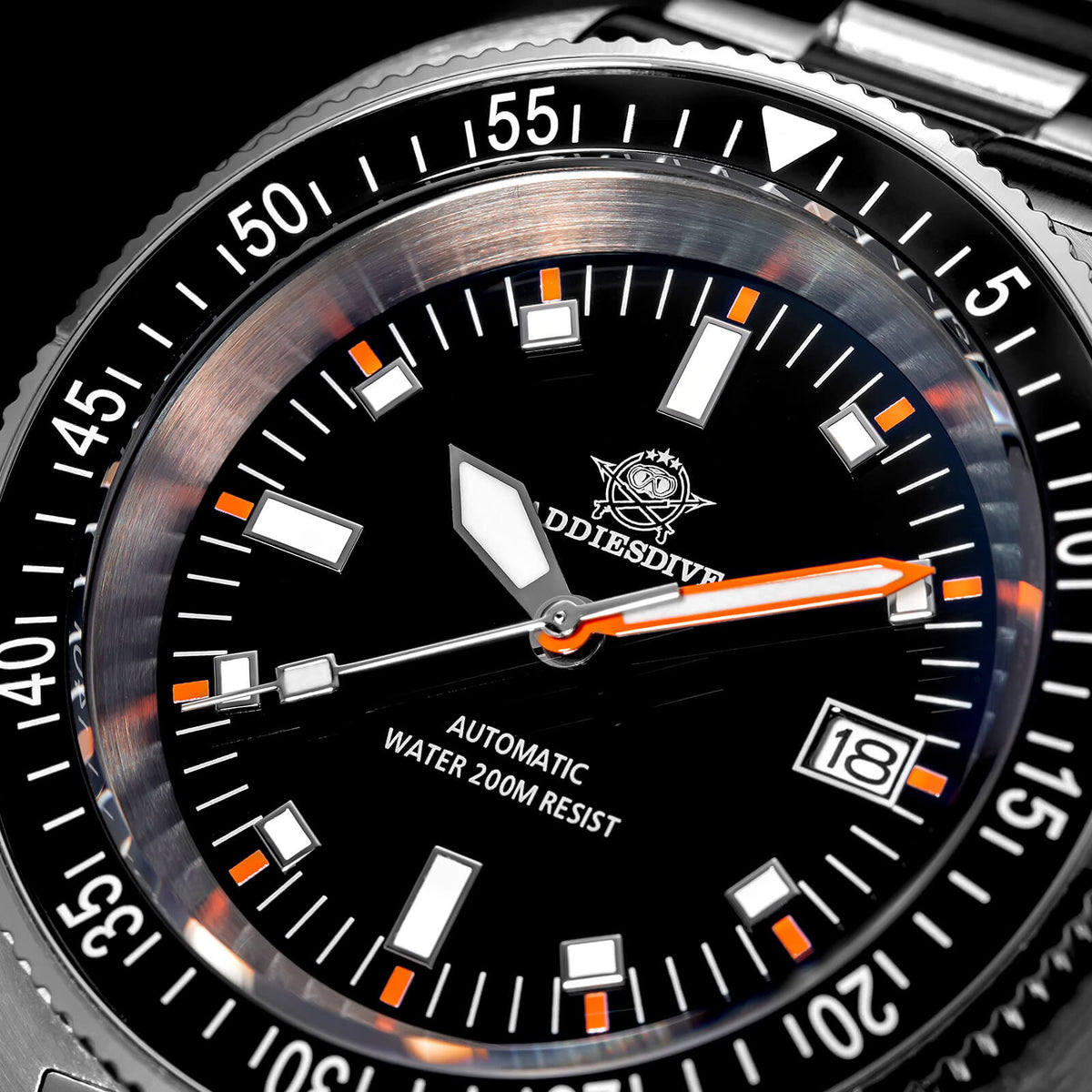 ★Saldi Anniversario★ADDIESDIVE Orologio Subacqueo Retro Captain Willard AD2081