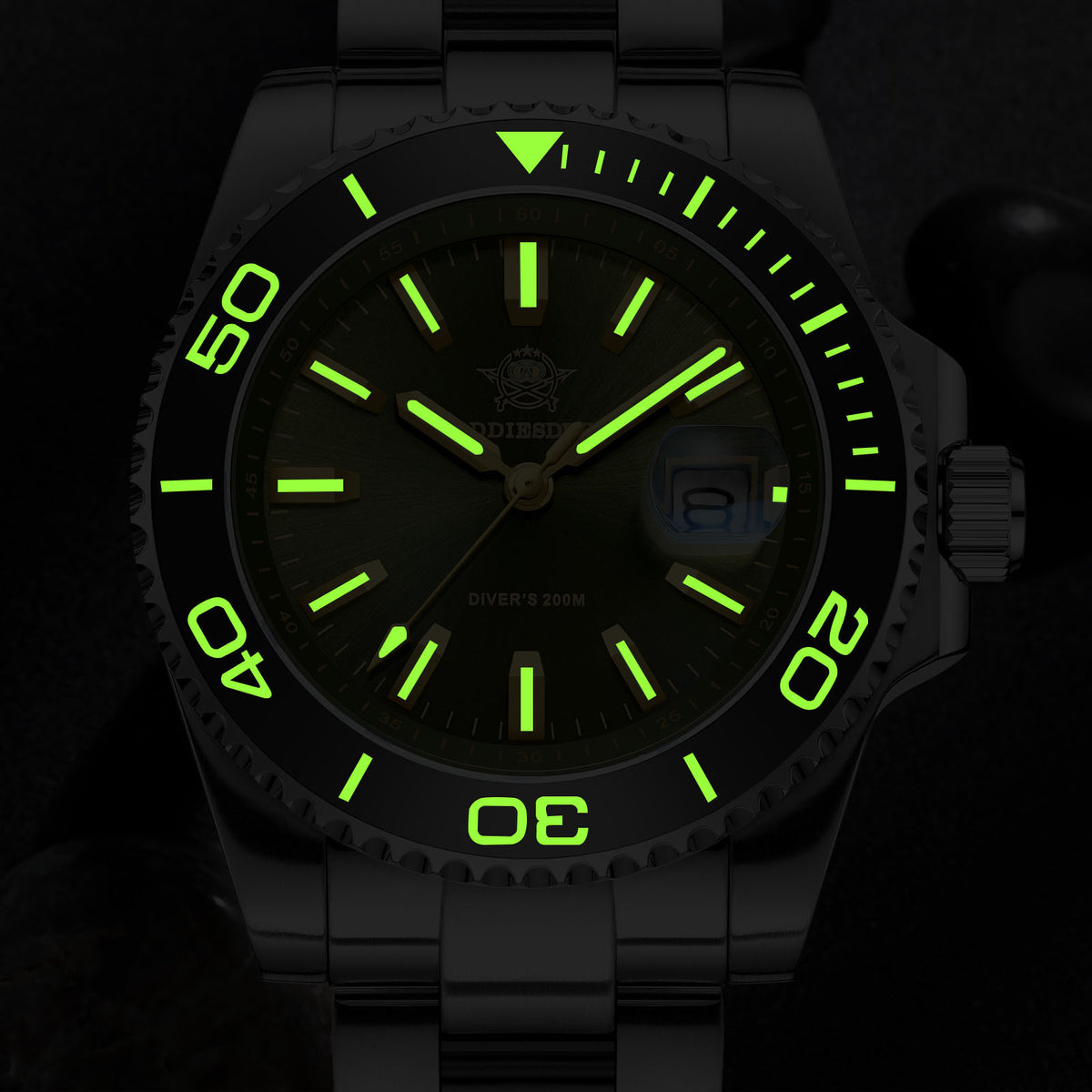 ★Speciale Capodanno★Orologio al quarzo vintage ADDIESDIVE da 41 mm, subacquei, AD2510