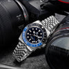 ADDIESDIVE Water Ghost Orologio Subacqueo di Lusso GMT Orologio al Quarzocon Calendario AD2050