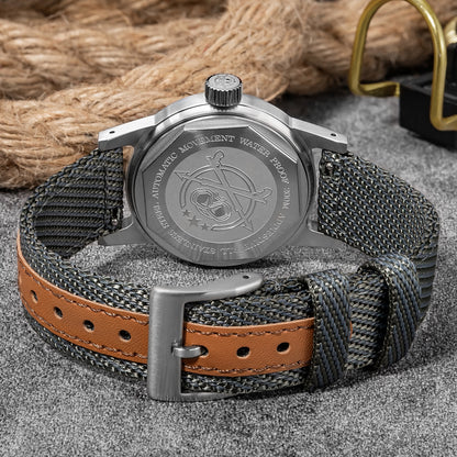 ★Magazzino Italia★ADDIESDIVE Orologio meccanico vintage 36mm AD2076