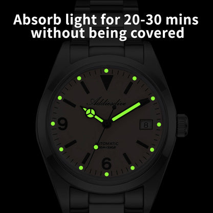 Orologio ADDIESDIVE 36mm AD2556 Automatico Stile Explorer con Movimento ST2130 e Vetro Zaffiro Bombato