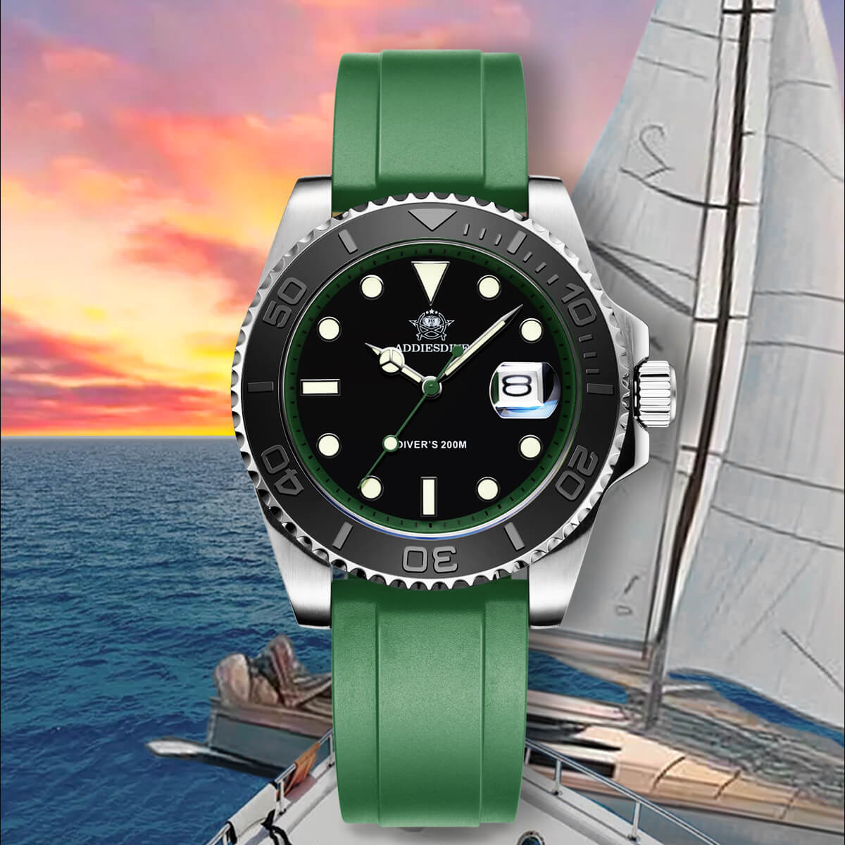 ★Saldi Anniversario★ADDIESDIVE Orologio Sportivo al Quarzo da 41 mm Impermeabile 200 m (AD2040)