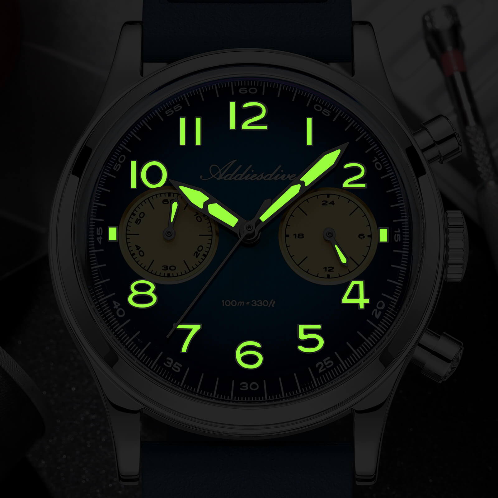 ★Speciali settimanali★Orologio cronografo ADDIESDIVE 38mm VK64 AD2516