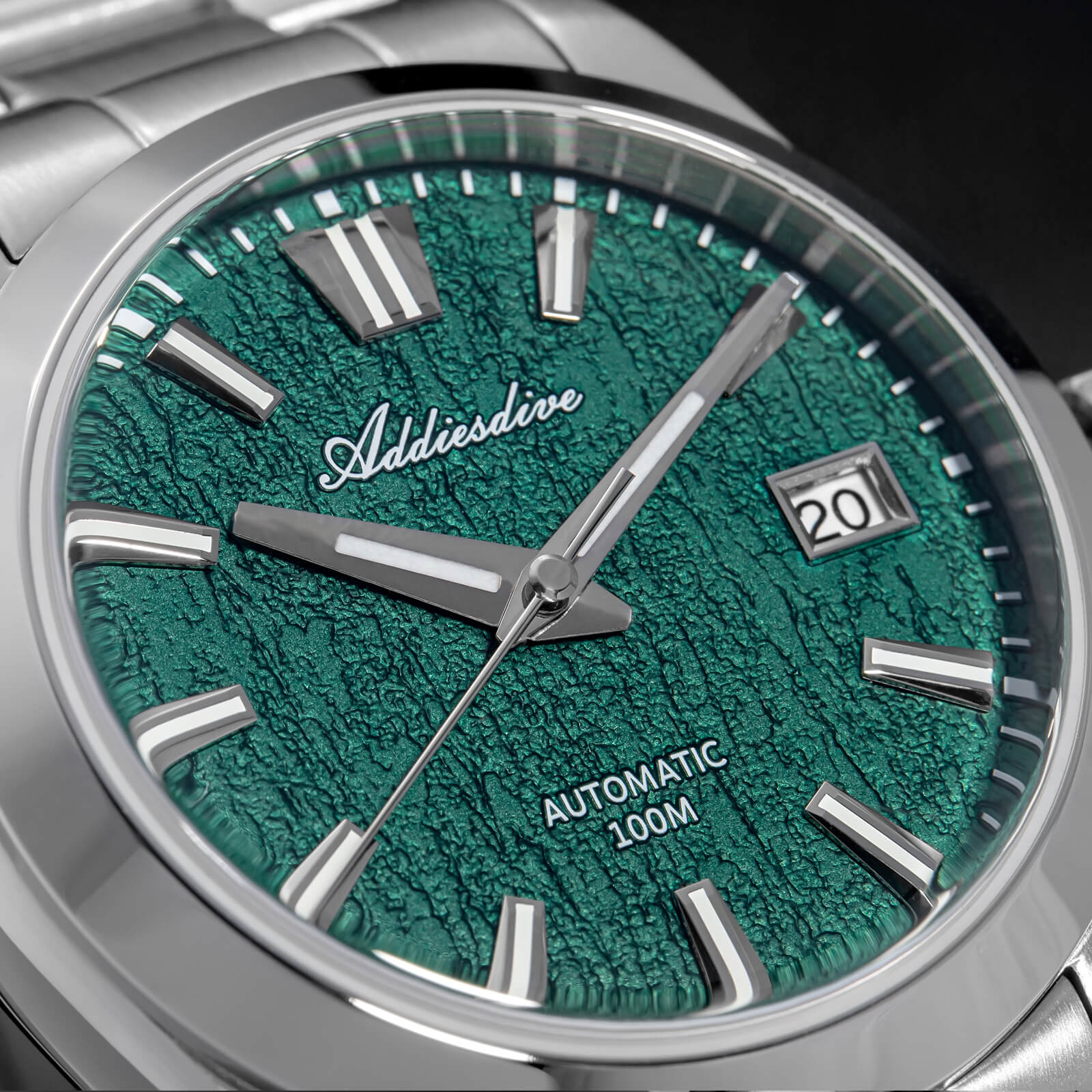ADDIESDIVE 39mm Orologio Automatico NH35 con Quadrante 3D Bark Texture da AD2075