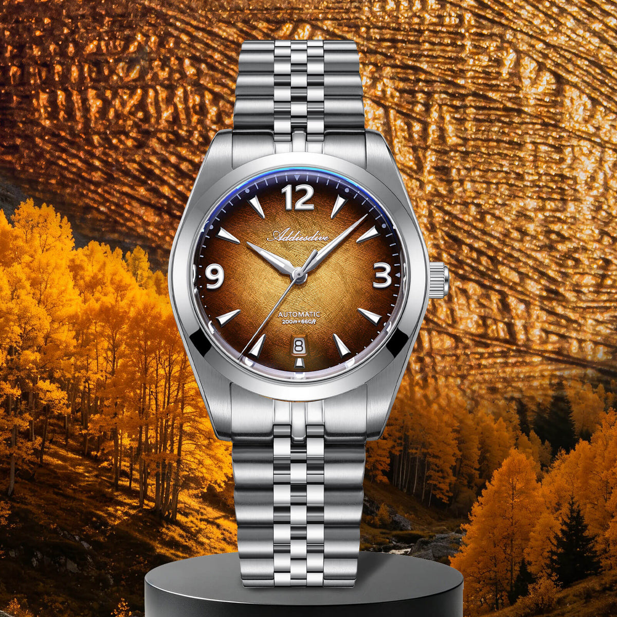 ADDIESDIVE AD2560 Orologio Automatico da Uomo 39mm – Miyota 8215, Vetro Zaffiro e Impermeabilità 200m