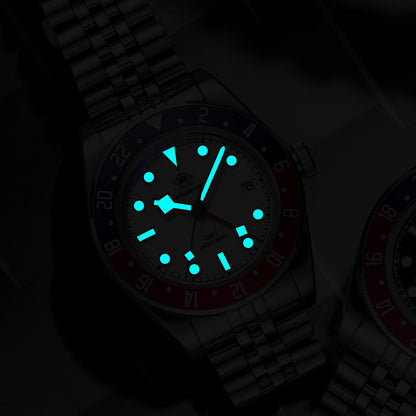 ★Saldi Anniversario★ADDIESDIVE 39mm Orologio al Quarzo BB58 GMT AD2044