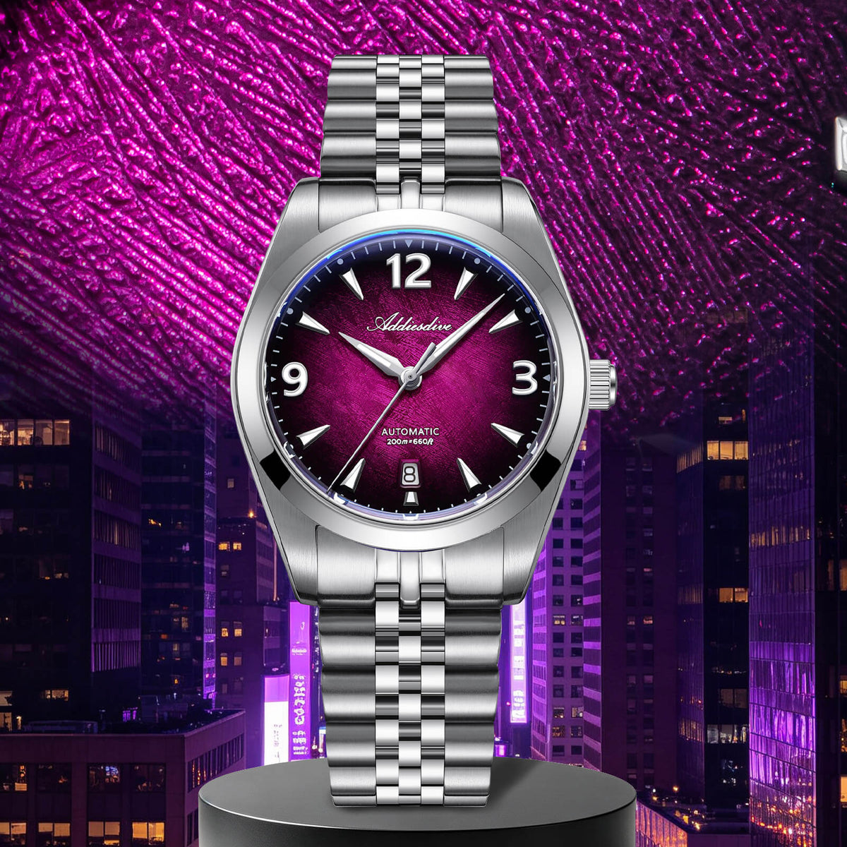 ADDIESDIVE AD2560 Orologio Automatico da Uomo 39mm – Miyota 8215, Vetro Zaffiro e Impermeabilità 200m