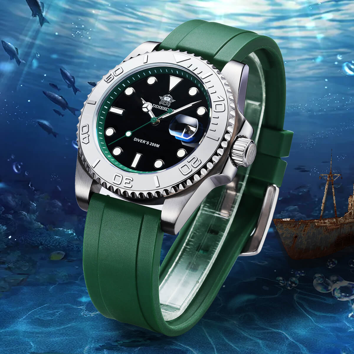 ★Saldi Anniversario★ADDIESDIVE Orologio Sportivo al Quarzo da 41 mm Impermeabile 200 m (AD2040)