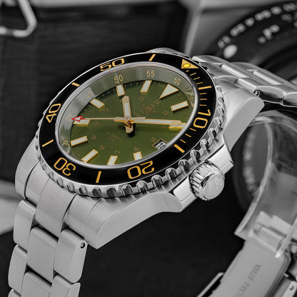 ★Saldi Anniversario★Orologio subacqueo automatico da uomo ADDIESDIVE con vetro zaffiro sintetico AD2504