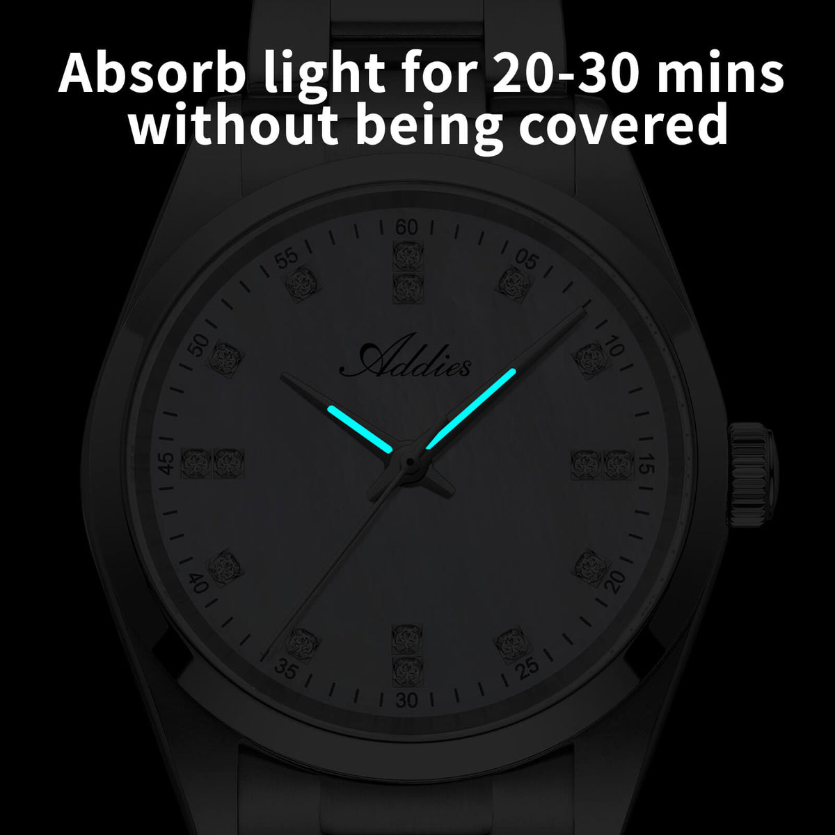 Orologio da donna di lusso Addies al quarzo in acciaio inox, 31 mm (AW25909)
