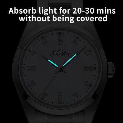 Orologio da donna di lusso Addies al quarzo in acciaio inox, 31 mm (AW25909)