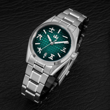 🔥SALDI D'AUTUNNO 🔥 Orologio automatico AddiesKIN K011 da 38 mm con quadrante a motivo "lingotto" e movimento 9015
