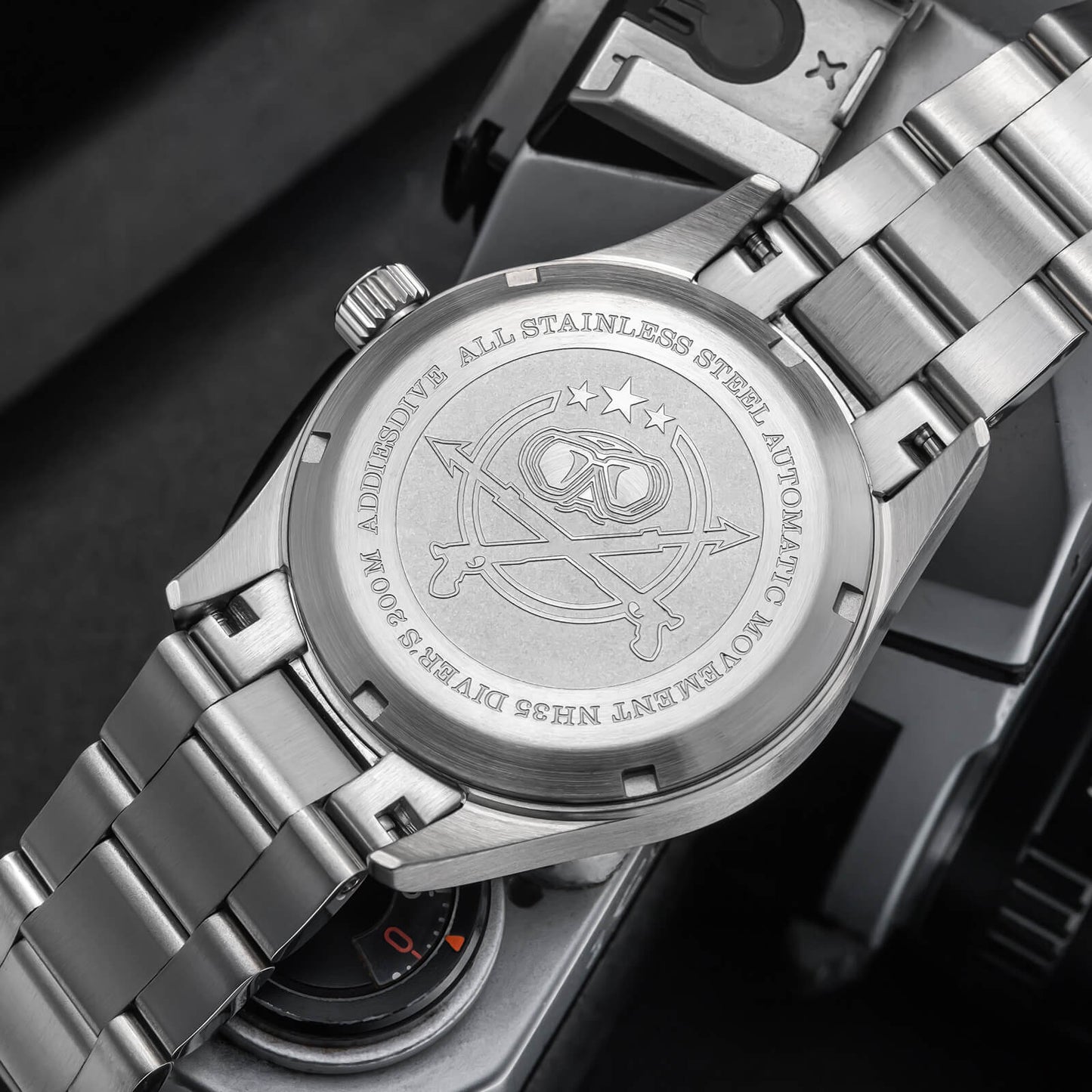 ★Magazzino Italia★ADDIESDIVE Orologio automatico in cristallo di zaffiro da 39 mm Orologio da campo AD2074