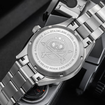 ★Magazzino Italia★ADDIESDIVE Orologio automatico in cristallo di zaffiro da 39 mm Orologio da campo AD2074