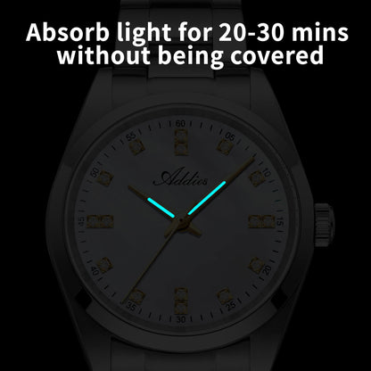 Orologio da donna di lusso Addies al quarzo in acciaio inox, 31 mm (AW25909)