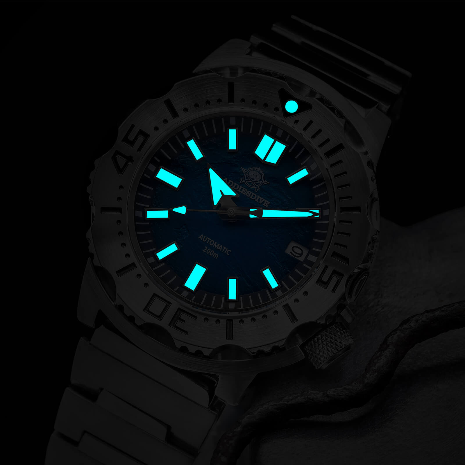 ★Speciali settimanali★ADDIESDIVE Orologio Subacqueo OceanMonster AD2047