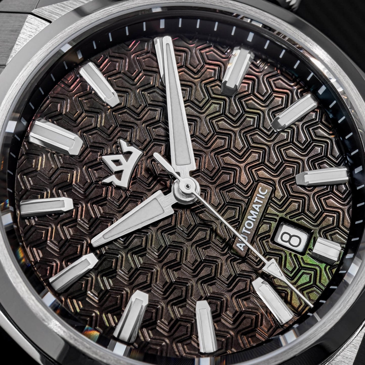 Orologio automatico di lusso AddiesKIN K014 da 40 mm con quadrante in rilievo tipo cammeo e movimento ST2130
