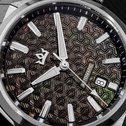 Orologio automatico di lusso AddiesKIN K014 da 40 mm con quadrante in rilievo tipo cammeo e movimento ST2130