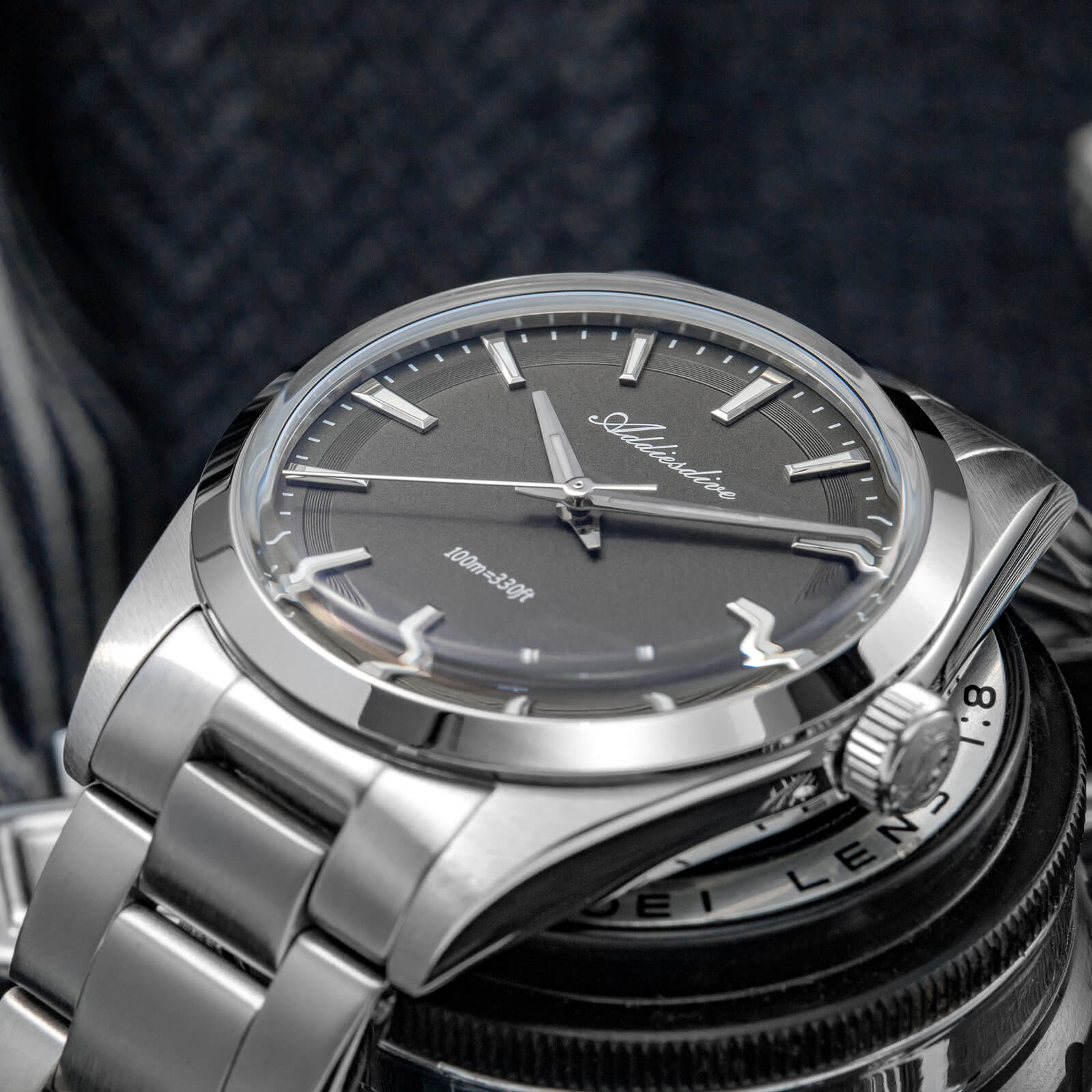 ★Magazzino Italia★ADDIESDIVE 36mm Orologio al Quarzo di Lusso VH31 AD2066