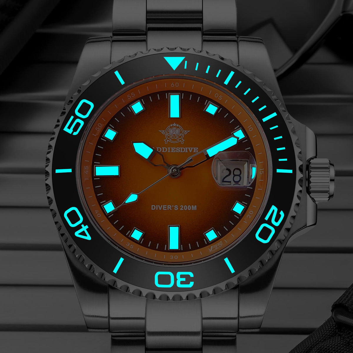 ADDIESDIVE 41 mm Orologio Subacqueo al Quarzo da AD2089
