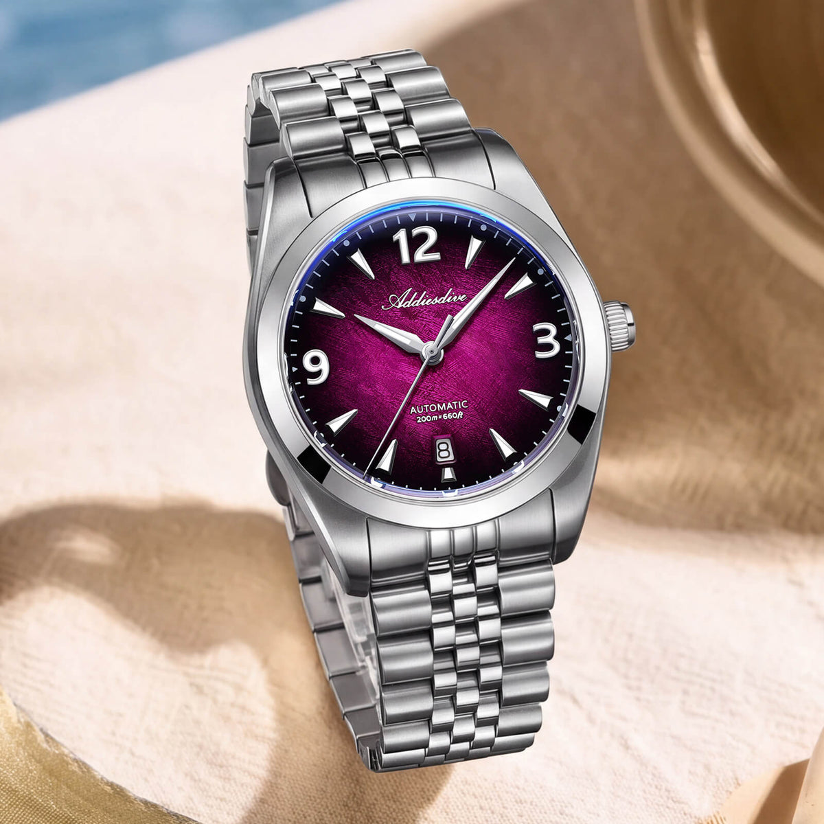 ADDIESDIVE AD2560 Orologio Automatico da Uomo 39mm – Miyota 8215, Vetro Zaffiro e Impermeabilità 200m
