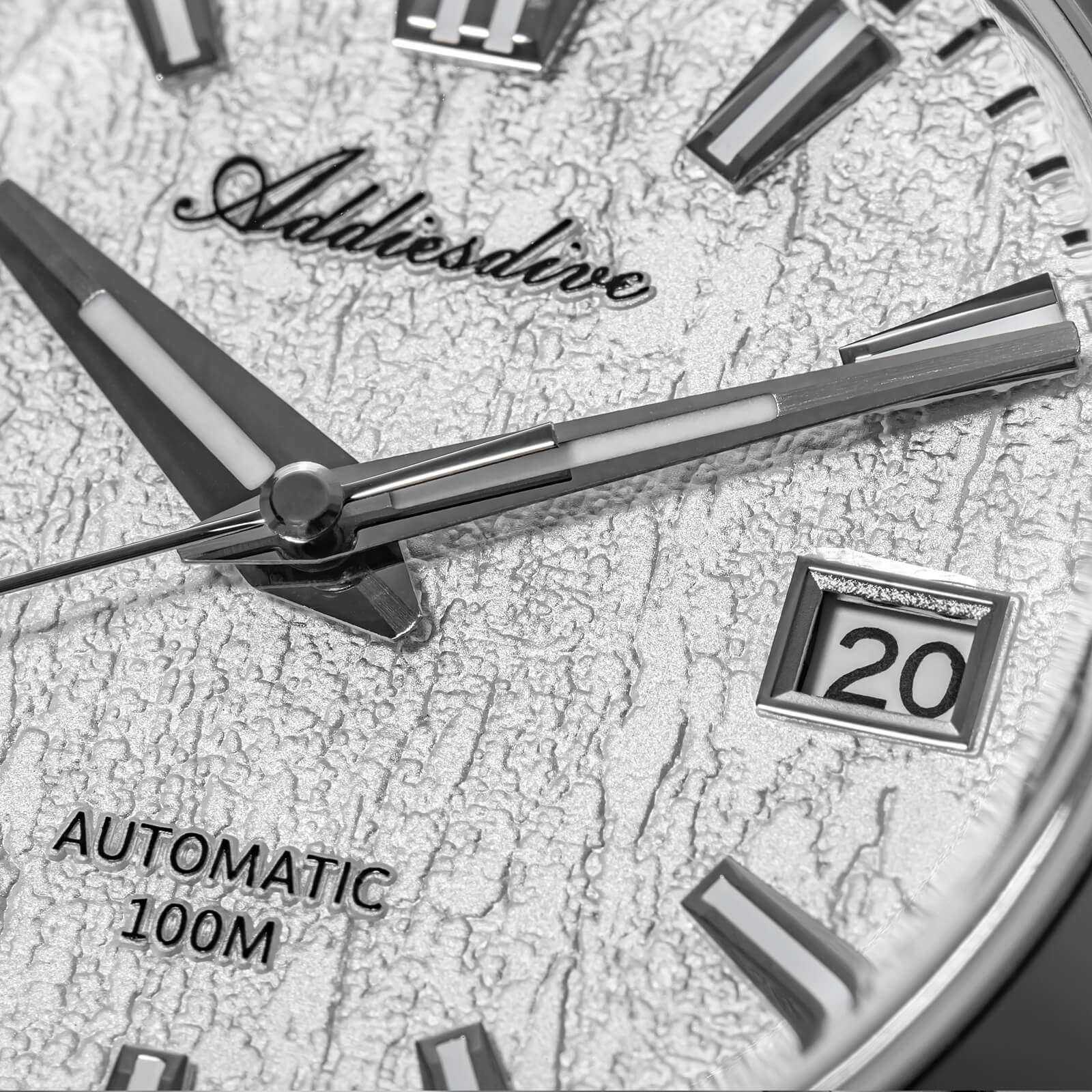 ADDIESDIVE 39mm Orologio Automatico NH35 con Quadrante 3D Bark Texture da AD2075