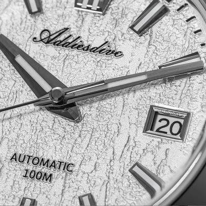 ADDIESDIVE 39mm Orologio Automatico NH35 con Quadrante 3D Bark Texture da AD2075