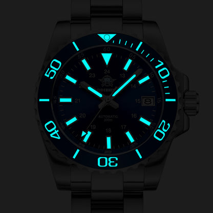 ★Saldi Anniversario★Orologio subacqueo automatico da uomo ADDIESDIVE con vetro zaffiro sintetico AD2504